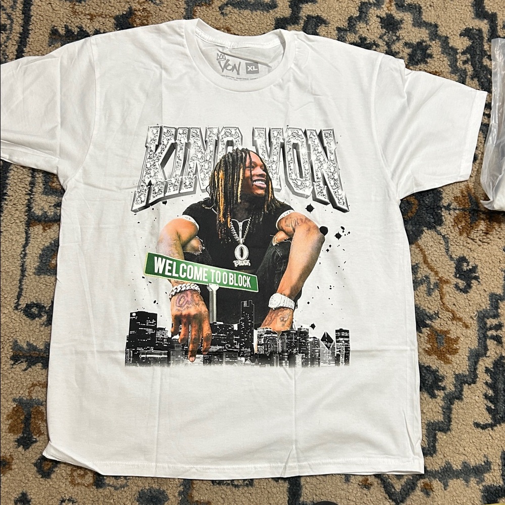 White Graphic Tee with Urban Design